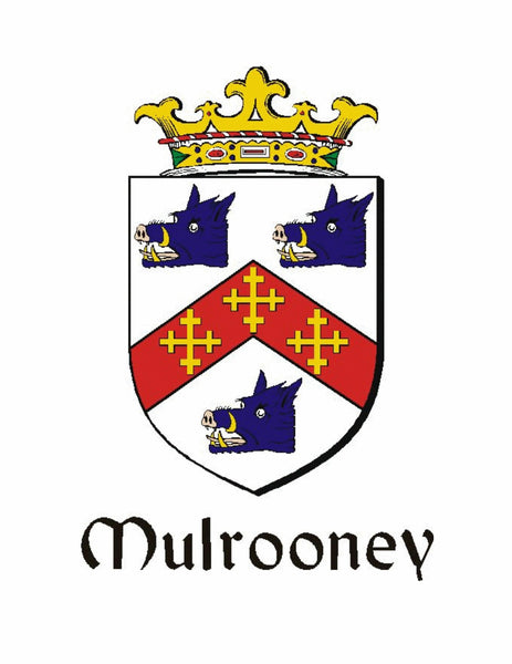 Mulrooney Irish Coat of Arms Disk Kilt Pin