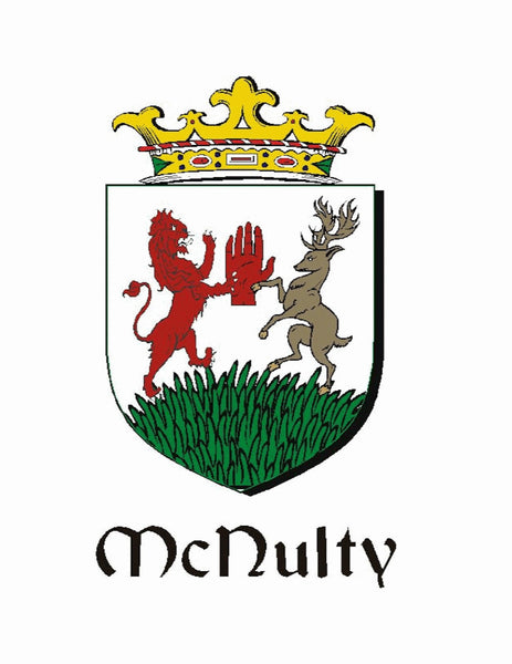 McNulty Irish Coat of Arms Disk Kilt Pin