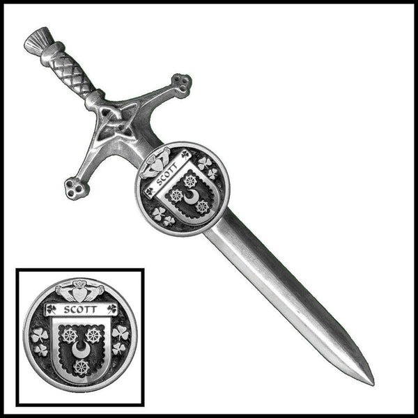 Scott Irish Coat of Arms Disk Kilt Pin