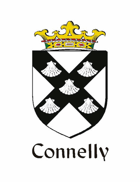 Connolly Irish Coat of Arms Celtic Cross Pendant ~ IP04