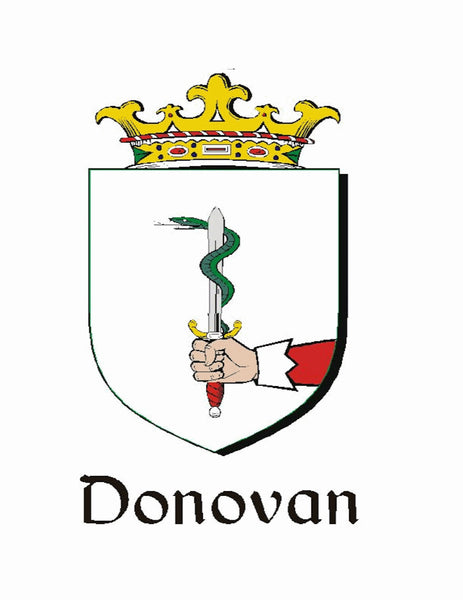Donovan Irish Coat of Arms Celtic Cross Pendant ~ IP04