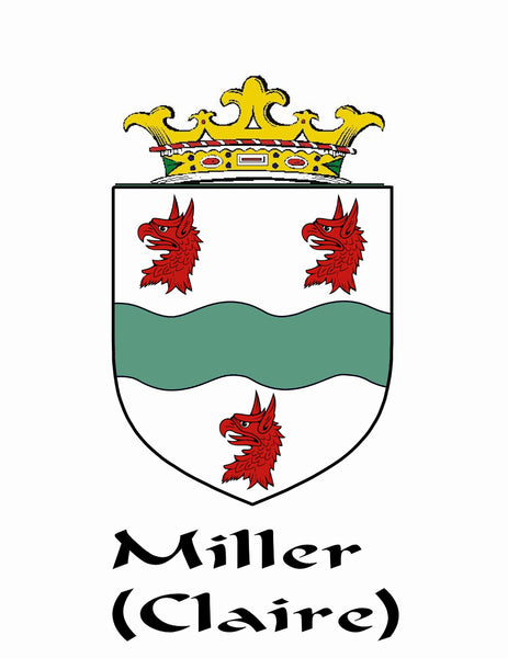 Miller Irish Coat of Arms Celtic Cross Pendant ~ IP04