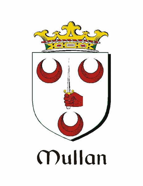 Mullen Irish Coat of Arms Celtic Cross Pendant ~ IP04