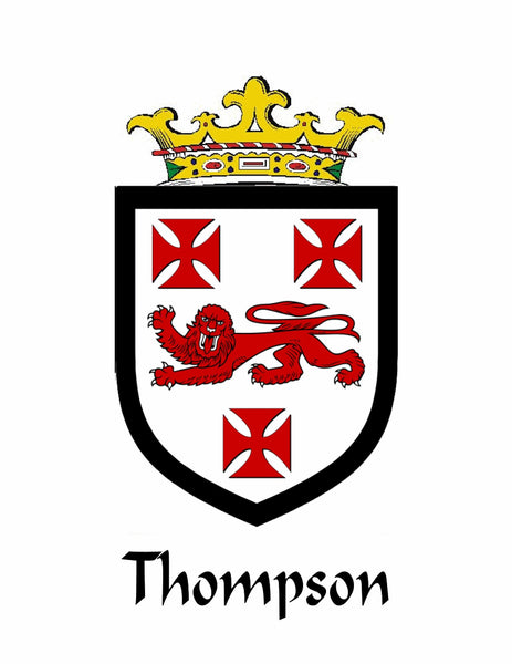 Thompson Irish Coat of Arms Disk Kilt Pin