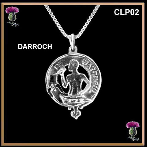 Darroch Clan Crest Scottish Pendant CLP02