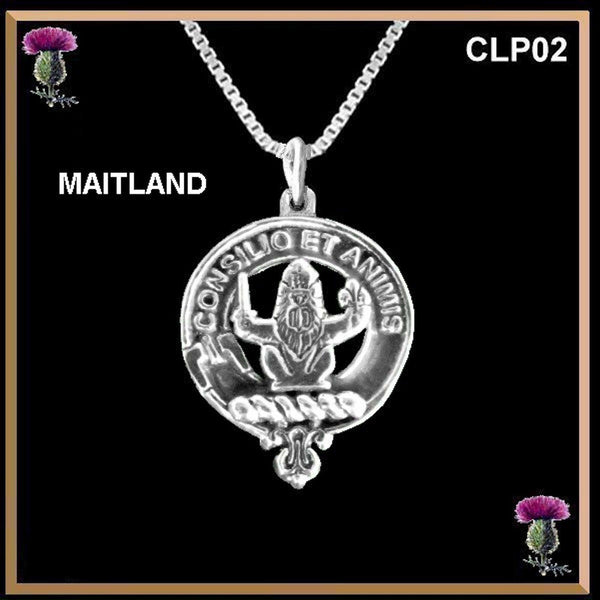 Maitland Clan Crest Scottish Pendant CLP02