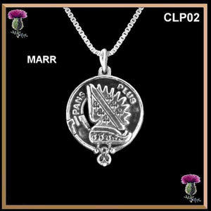 Marr Clan Crest Scottish Pendant CLP02