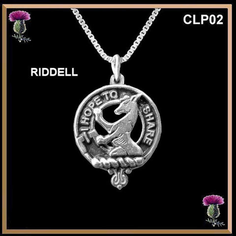 Riddell Clan Crest Scottish Pendant CLP02