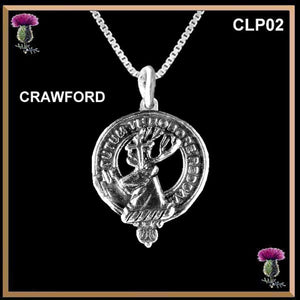 Crawford Clan Crest Scottish Pendant CLP02