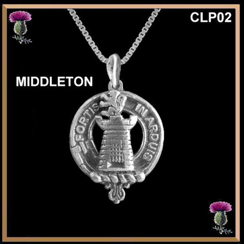 Middleton Clan Crest Scottish Pendant CLP02