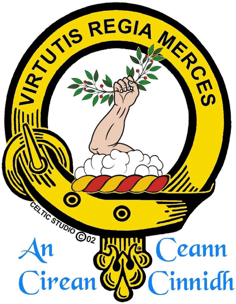 Skene Clan Crest Celtic Cross Pendant Scottish ~ CLP04