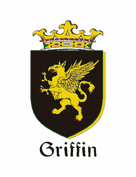 Griffin Irish Coat of Arms Disk Pendant, Irish