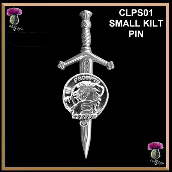 Dunbar Scottish Small Clan Kilt Pin ~ CKP01