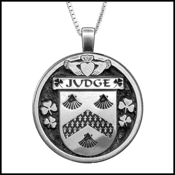 Judge Irish Coat of Arms Disk Pendant, Irish