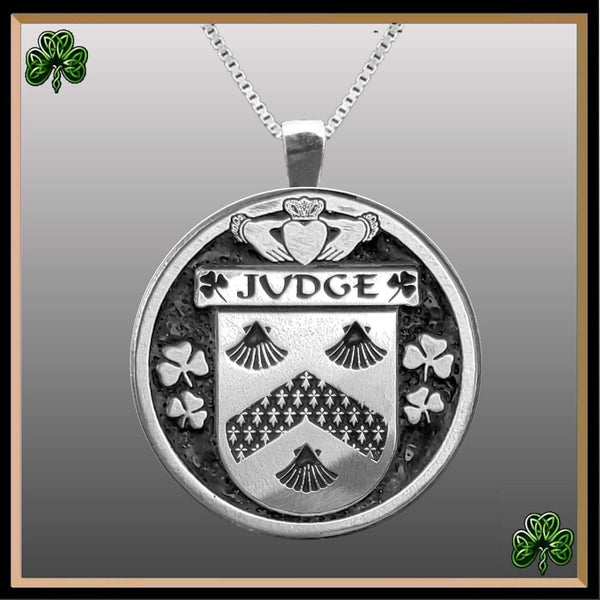 Judge Irish Coat of Arms Disk Pendant, Irish