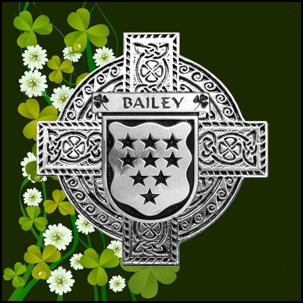 Bailey Irish Coat of Arms Badge Glass Beer Mug