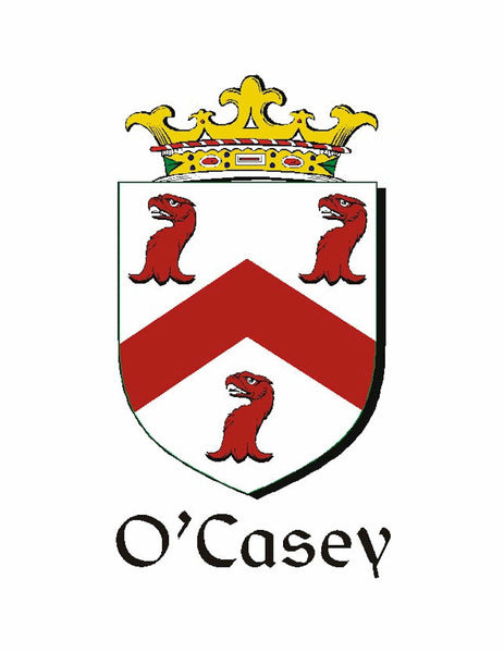 O'Casey Irish Coat of Arms Badge Glass Beer Mug