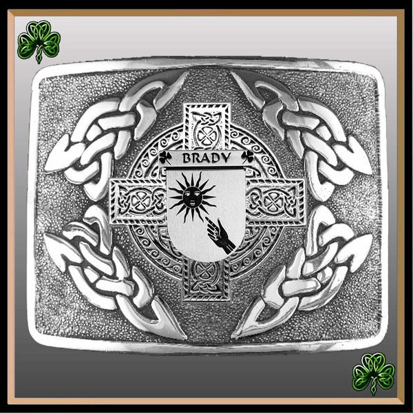 Scully Irish Coat of Arms Interlace Kilt Buckle