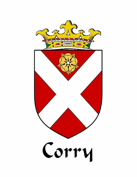 Corry Irish Coat of Arms Interlace Kilt Buckle