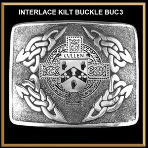 Cullen Irish Coat of Arms Interlace Kilt Buckle