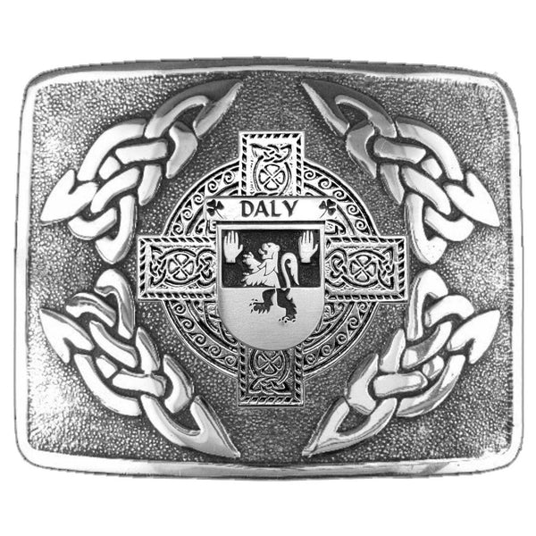 Daly Irish Coat of Arms Interlace Kilt Buckle