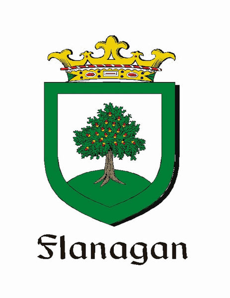 Flanagan Irish Coat of Arms Interlace Kilt Buckle