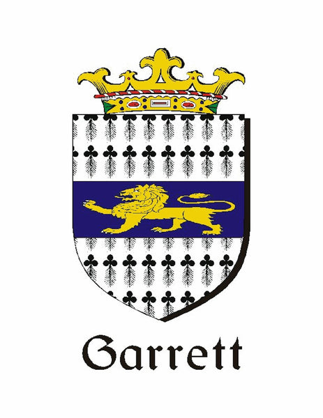 Garrett Irish Coat of Arms Interlace Kilt Buckle