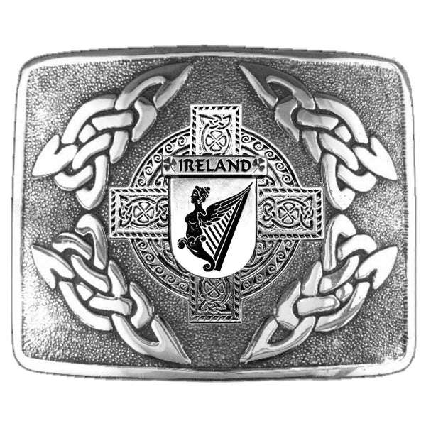 Ireland Coat of Arms Interlace Kilt Buckle