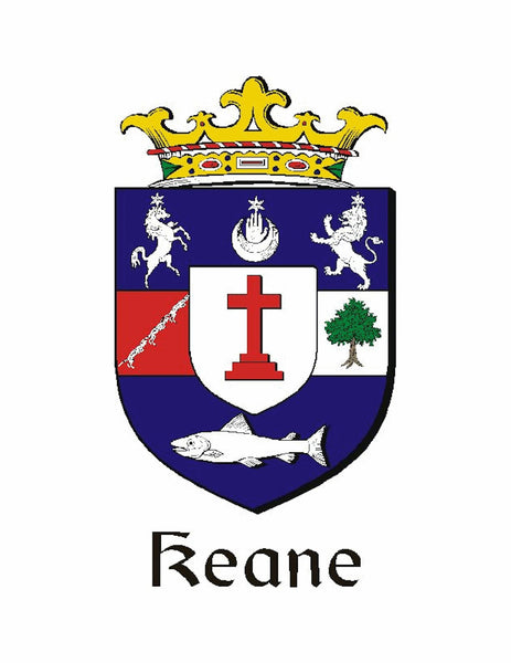 Keane Coat of Arms Badge Beer Mug Glass Tankard