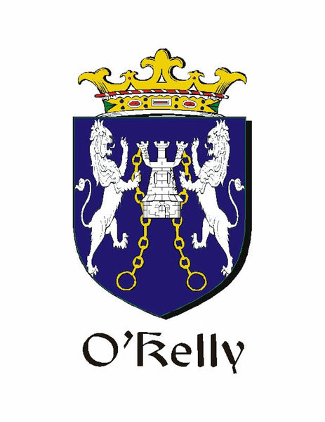 Kelly Irish Coat of Arms Badge Glass Beer Mug