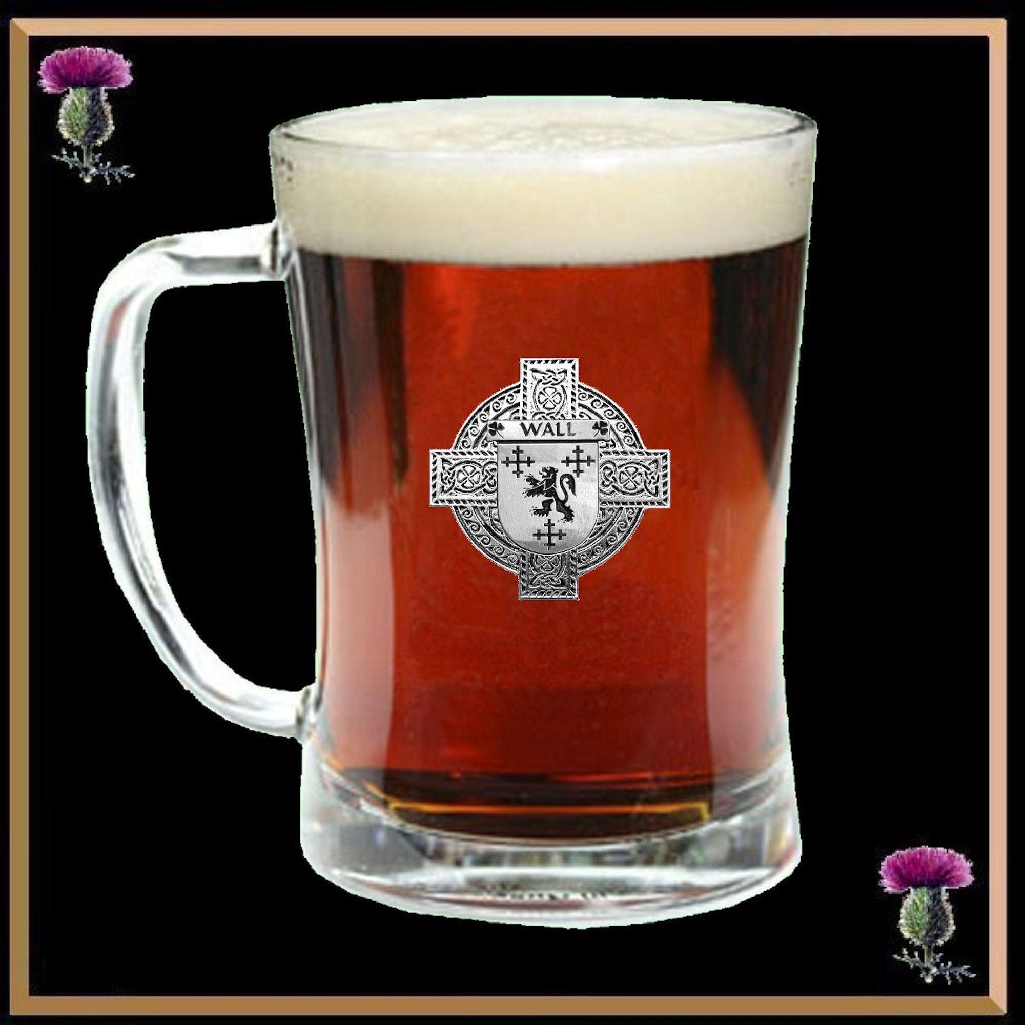 Wall Coat of Arms Badge Beer Mug Glass Tankard