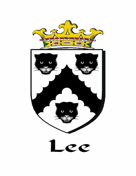 Lee Irish Coat of Arms Interlace Kilt Buckle
