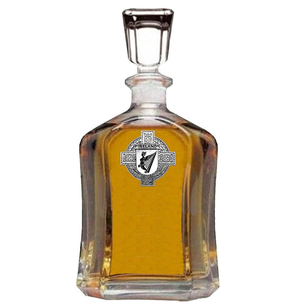 Ireland Coat of Arms Badge Decanter