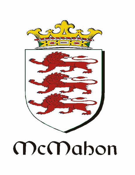 McMahon Irish Dublin Coat of Arms Badge Decanter
