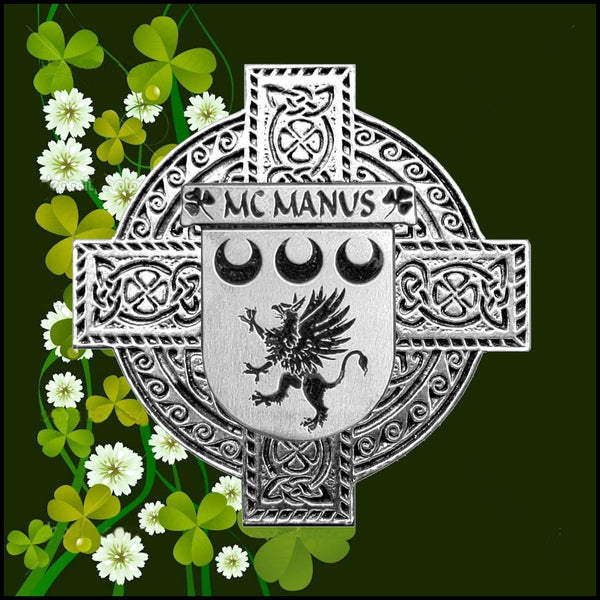McManus Irish Dublin Coat of Arms Badge Decanter