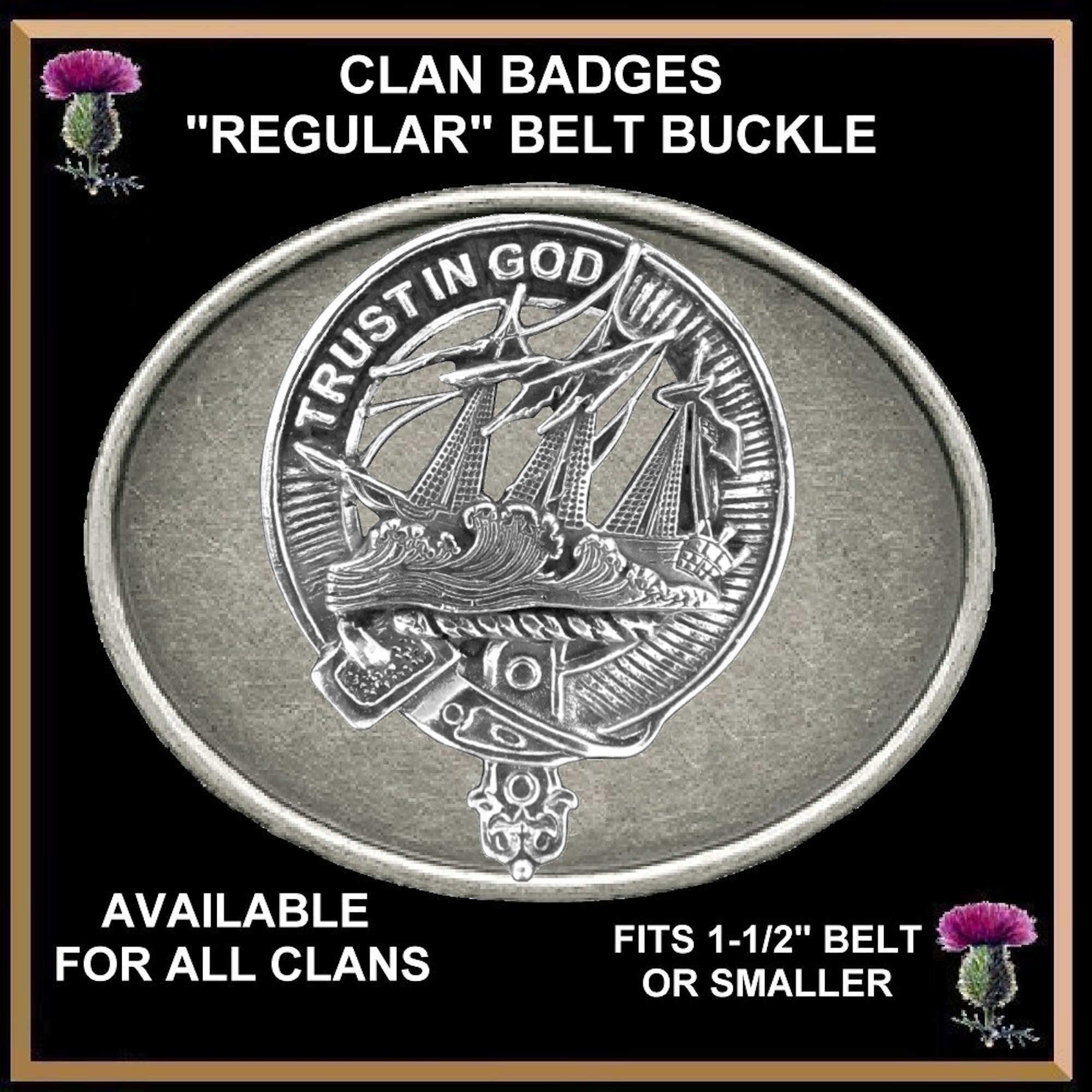 Harkness Clan Crest Regular Buckle