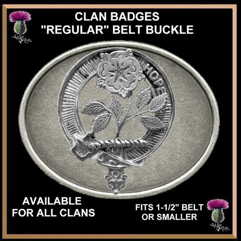 Learmont Clan Crest Regular Buckle