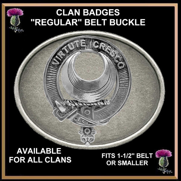 Leask Clan Crest Regular Buckle