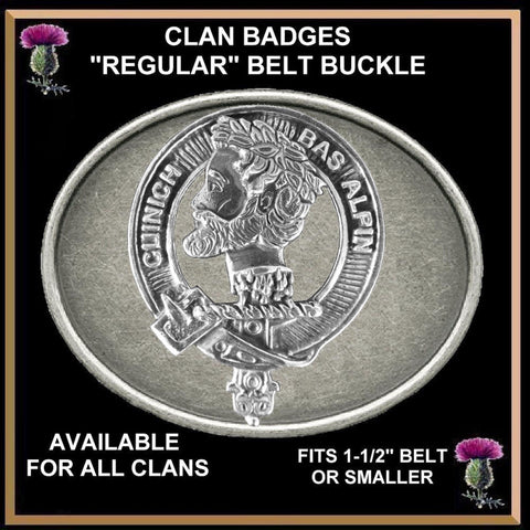 MacAlpine Clan Crest Regular Buckle
