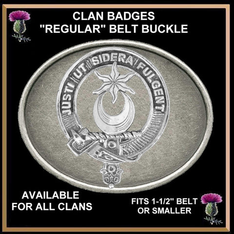 MacColl Clan Crest Regular Buckle