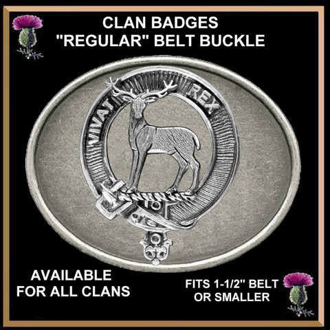 MacCorquodale Clan Crest Regular Buckle