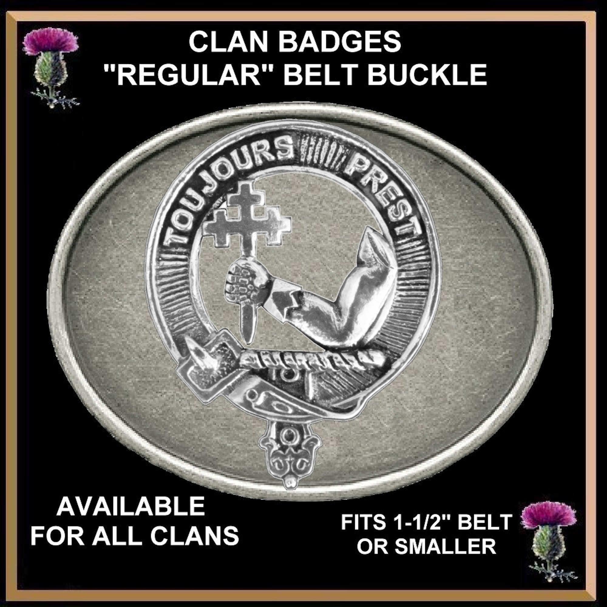 MacDonald Dunneveg Clan Crest Regular Buckle