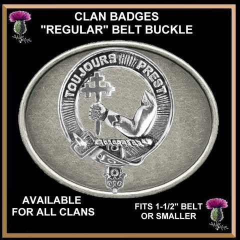MacDonald Dunneveg Clan Crest Regular Buckle