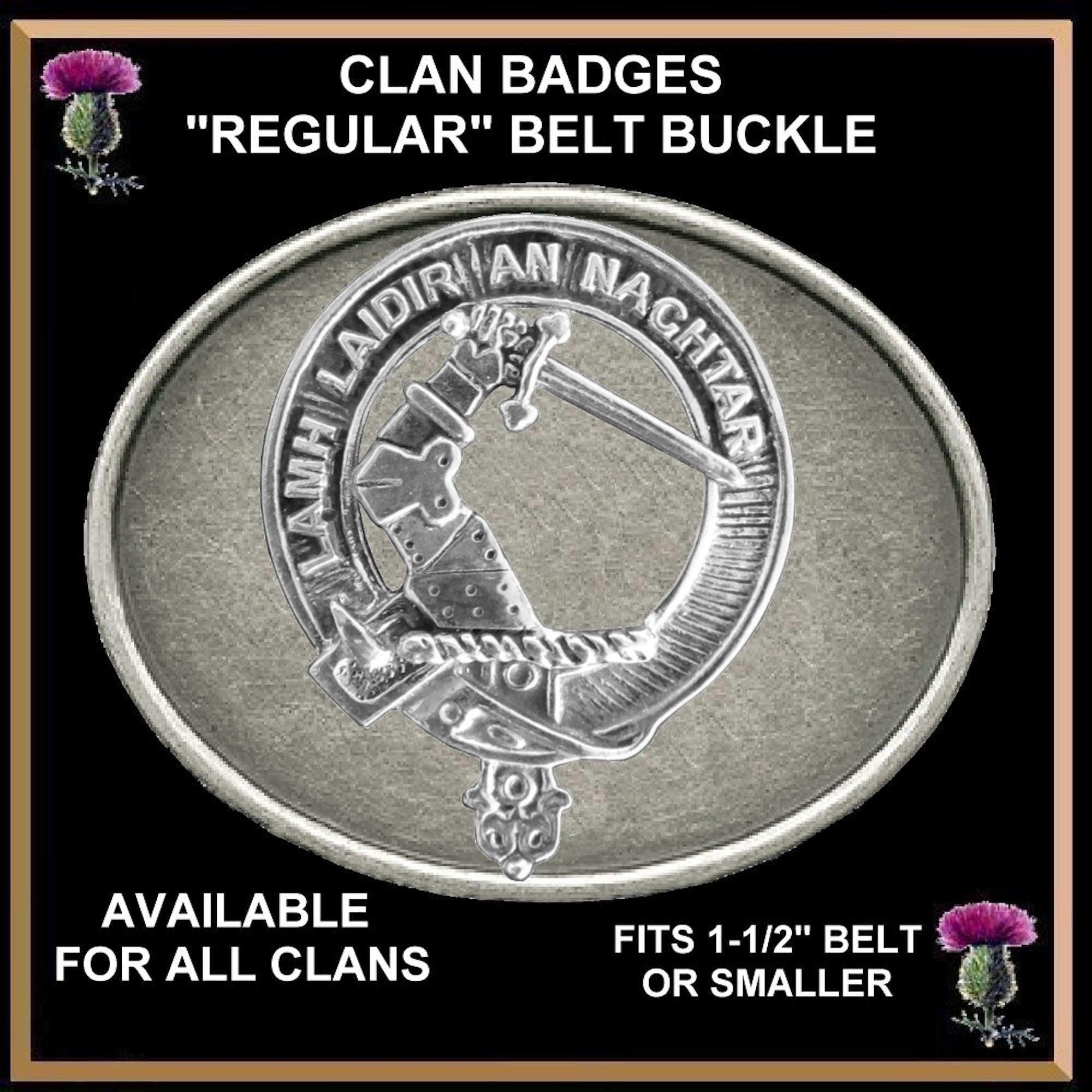 MacFadden Clan Crest Regular Buckle