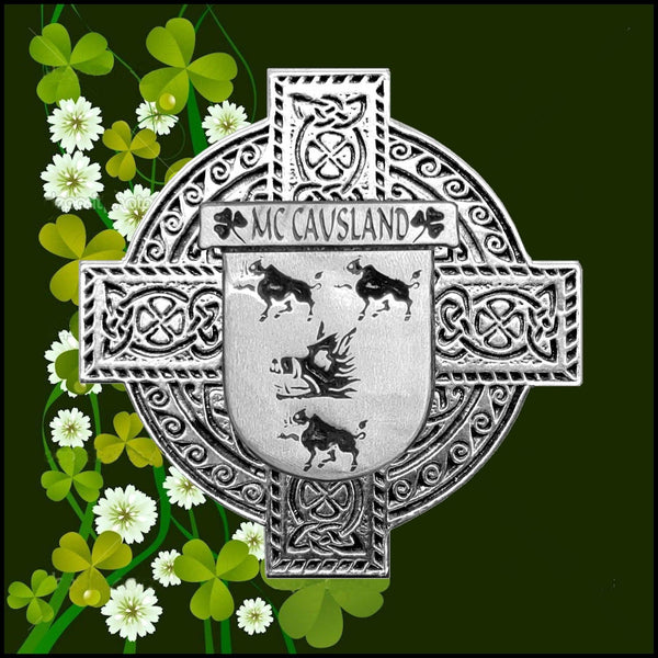 McCausland Irish Dublin Coat of Arms Badge Decanter