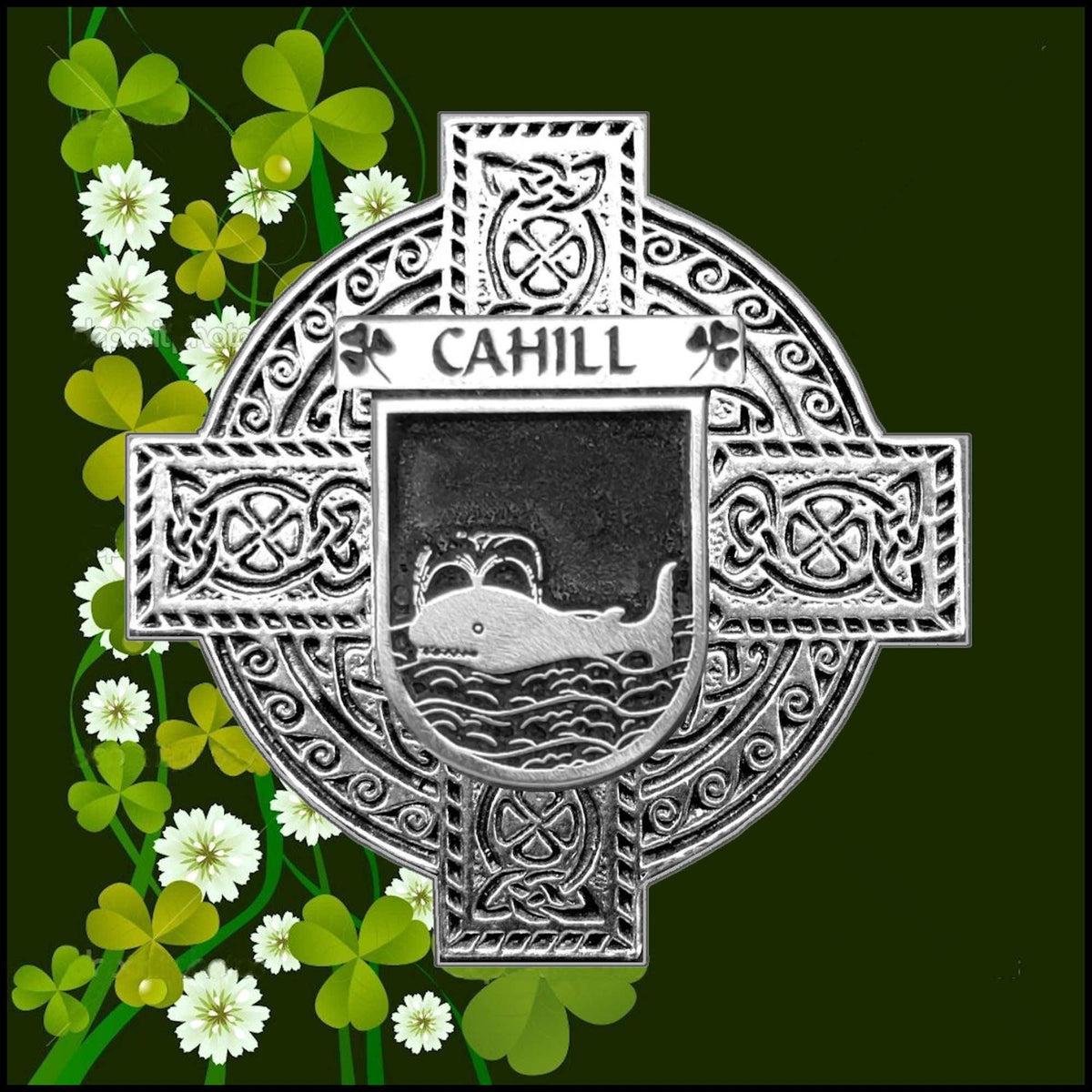 Cahill Irish Dublin Coat of Arms Badge Decanter – Celtic Studio