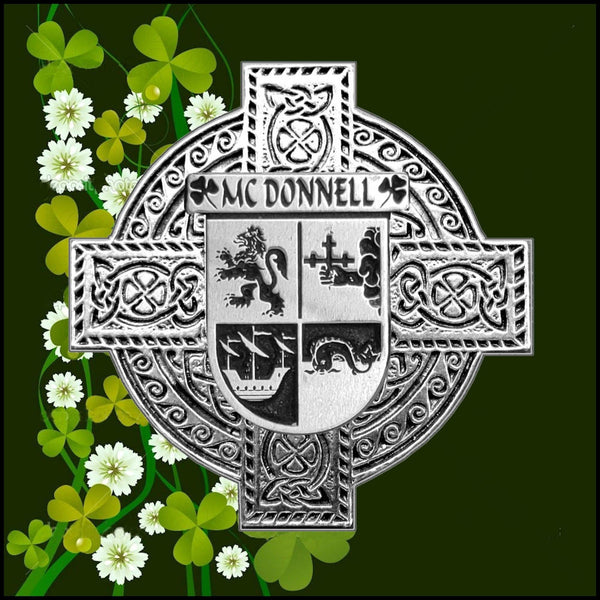 McDonnell Irish Dublin Coat of Arms Badge Decanter