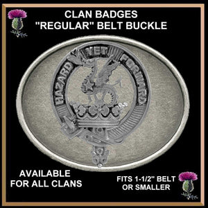 Seton Clan Crest Regular Buckle