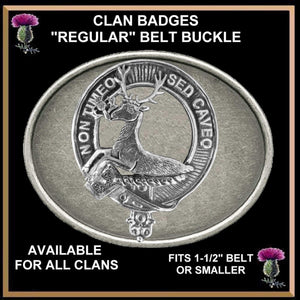 Strachan Clan Crest Regular Buckle