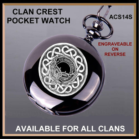 Calder Scottish Clan Crest Pocket Watch